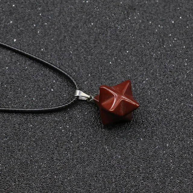 3D Six-pointed Star Necklace