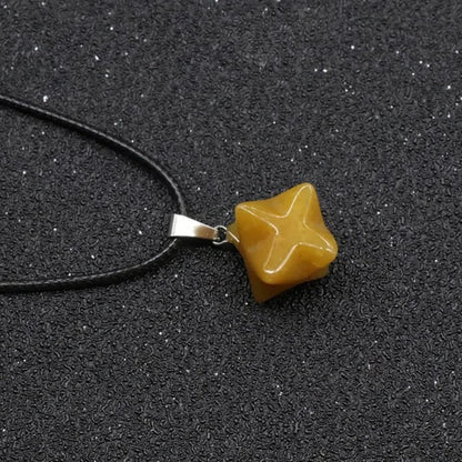 3D Six-pointed Star Necklace