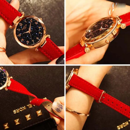 Premium Leather Star Sky Watch