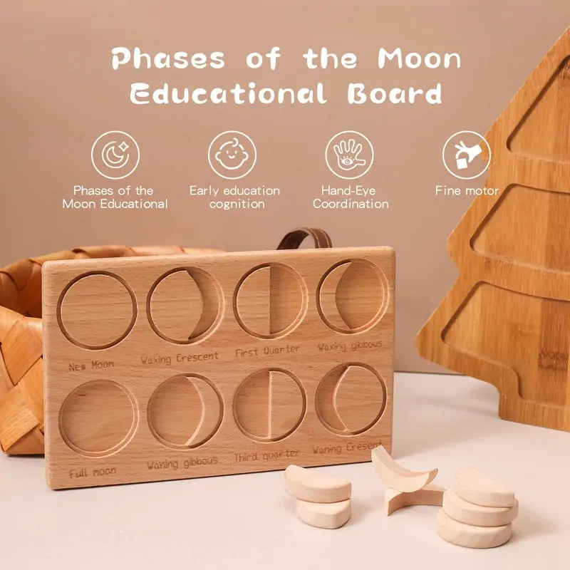 Wooden Moon Puzzle Board