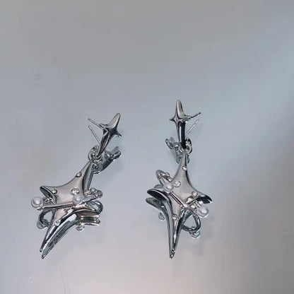 Creative Pearl Star Earrings