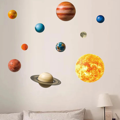 Luminous Astronaut Star Moon Wall Sticker Bedroom Kids Room Home Decoration Wallpaper Glow In The Dark Self-adhesive Decals