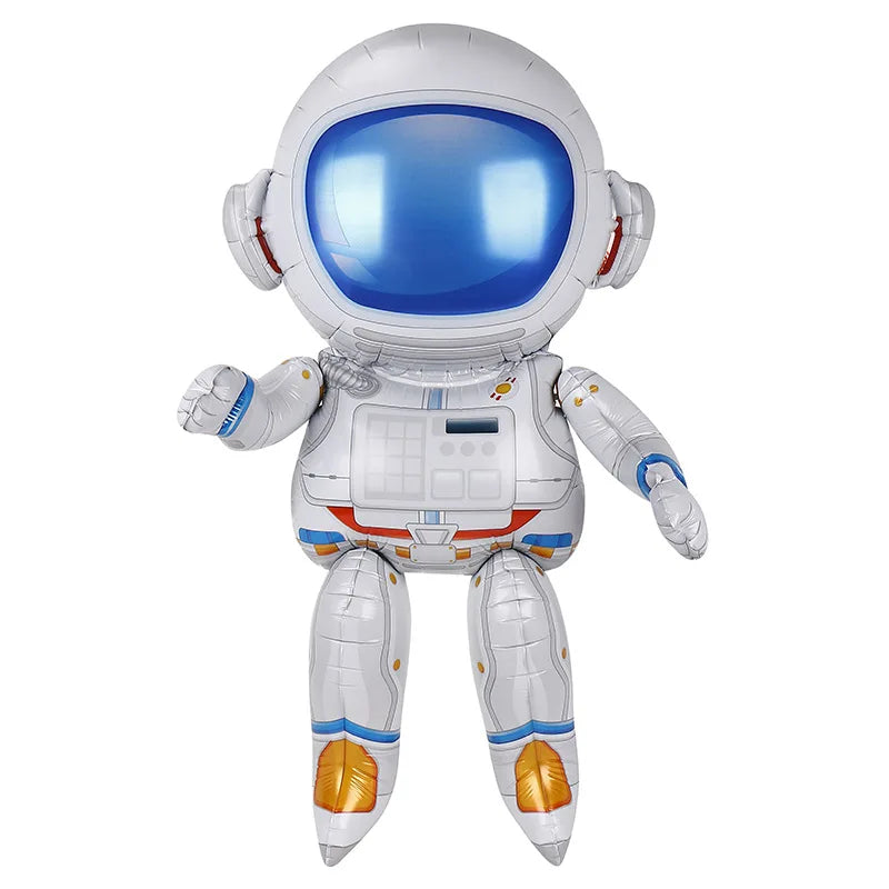 3D Rocket Balloons Astronaut Foil balloon Outer Space Spaceship ET Ballon For Birthday Party Decorations Boy Kids Baloons Toys