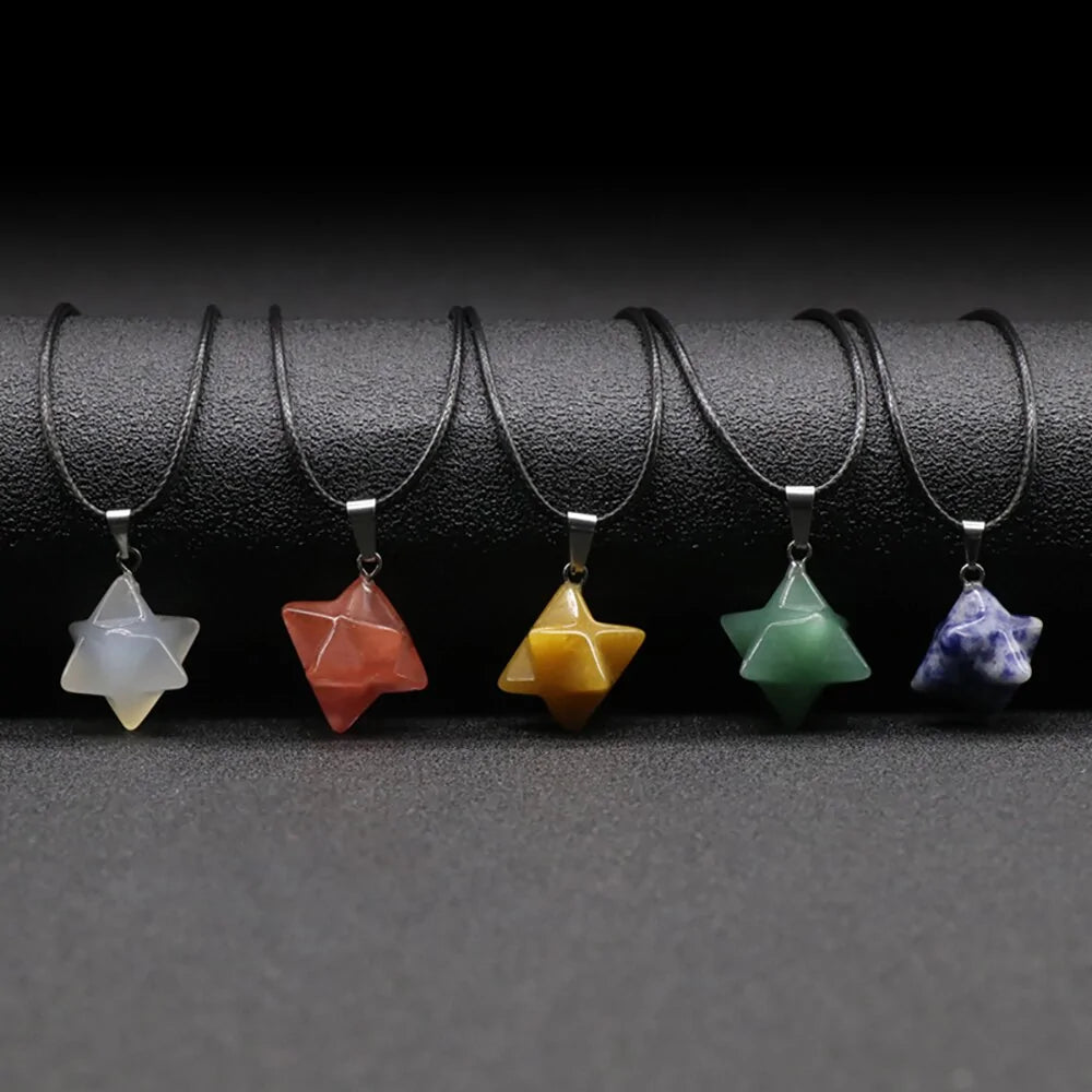 3D Six-pointed Star Necklace