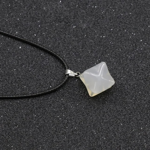 3D Six-pointed Star Necklace