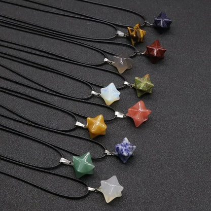 3D Six-pointed Star Necklace